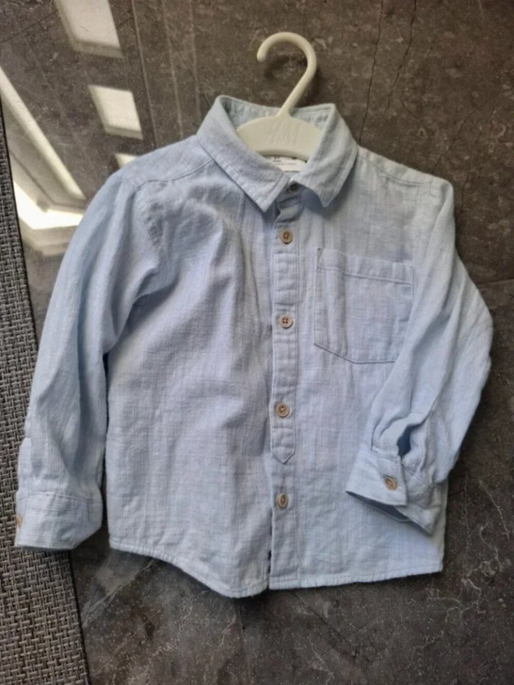 Zara Light Blue Button-Down Shirt for Kids